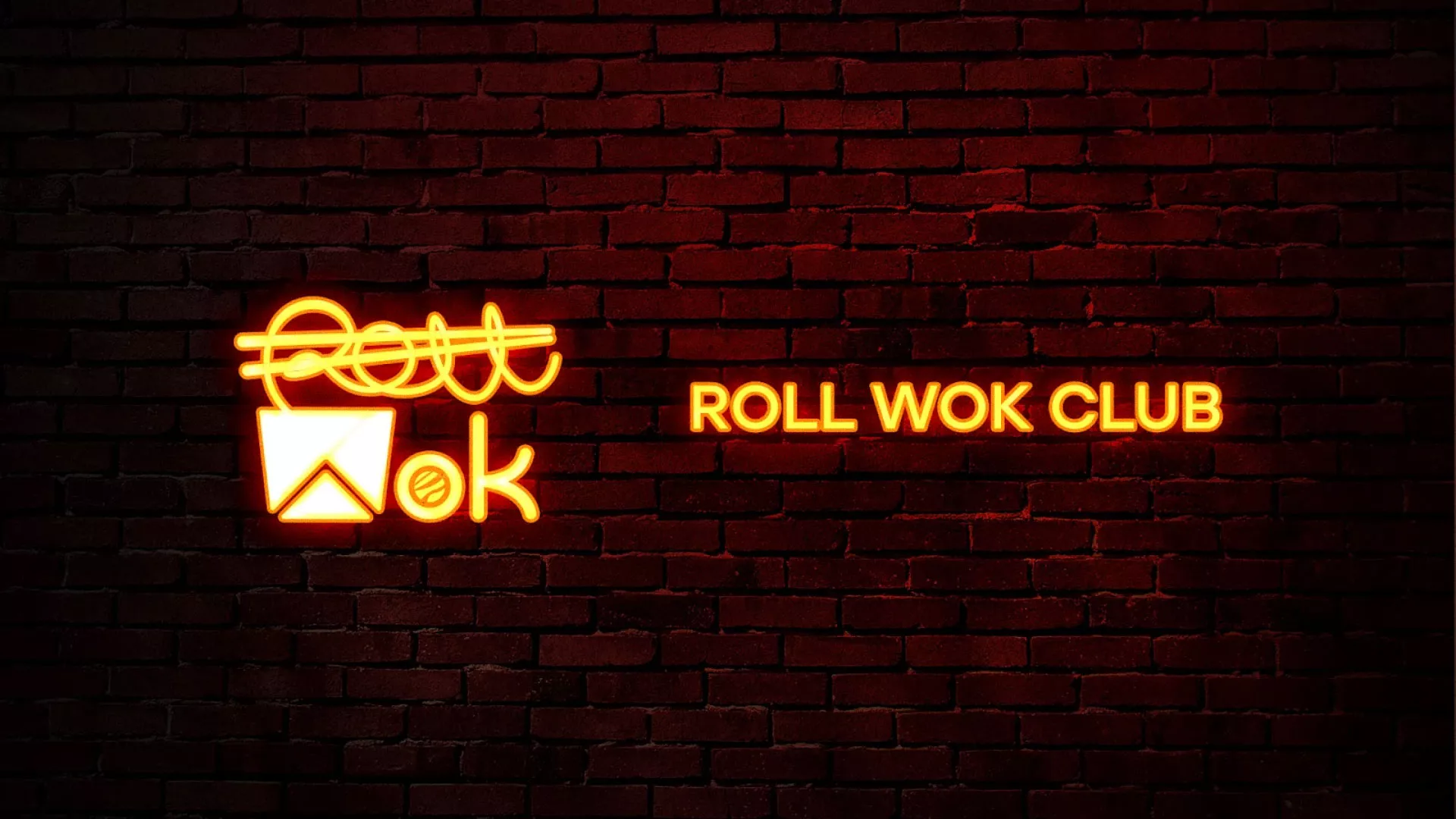 Разработка интерьерной вывески суши-бара «Roll Wok Club» в Ногинске